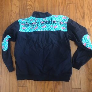 Simply Southern 3/4 zip medium sweatshirt